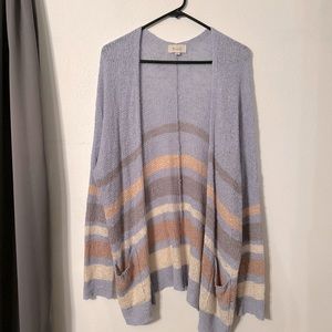 Be Cool Blue Striped Cardigan